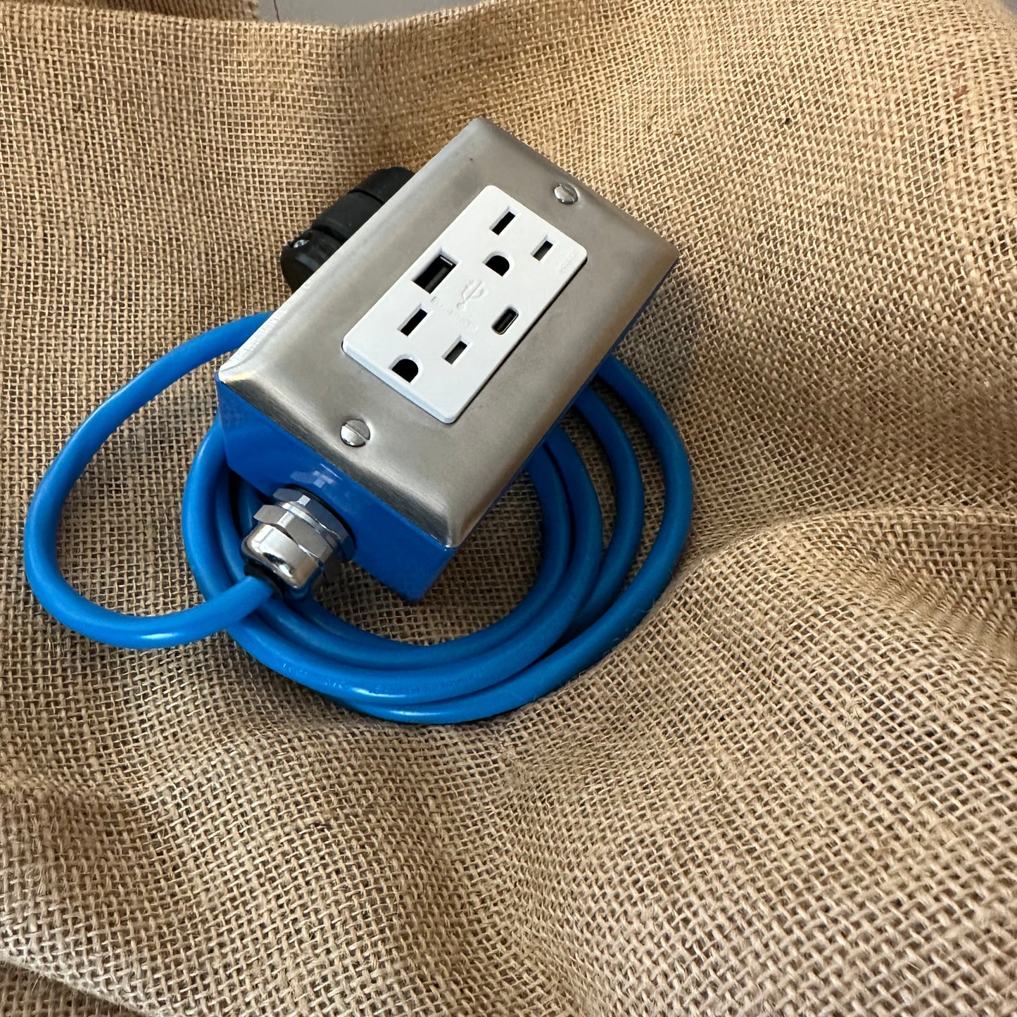 The Plug Box β USB Edition (Bright Blue)
