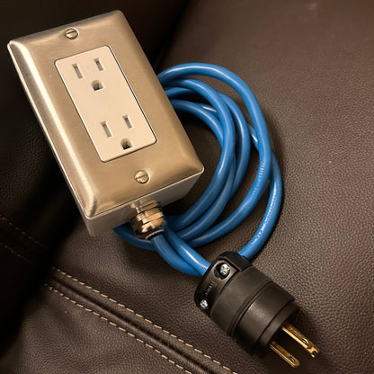 Plug Box Standard Blue Cord